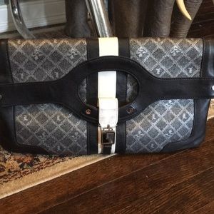 L.A.M.B signature Carlisle clutch bag